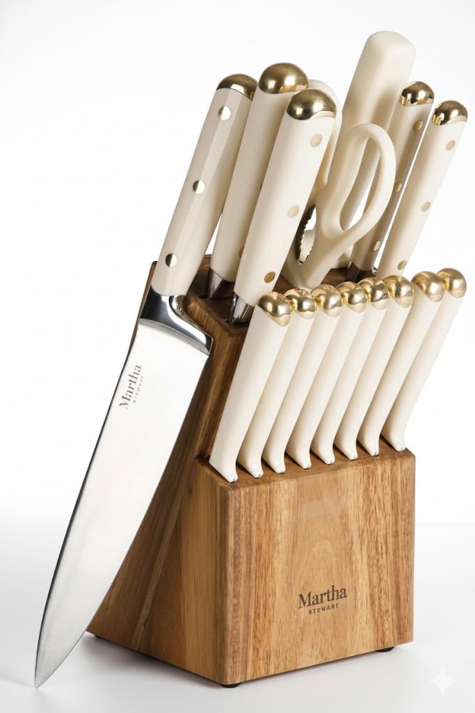 knife block set 16 piece