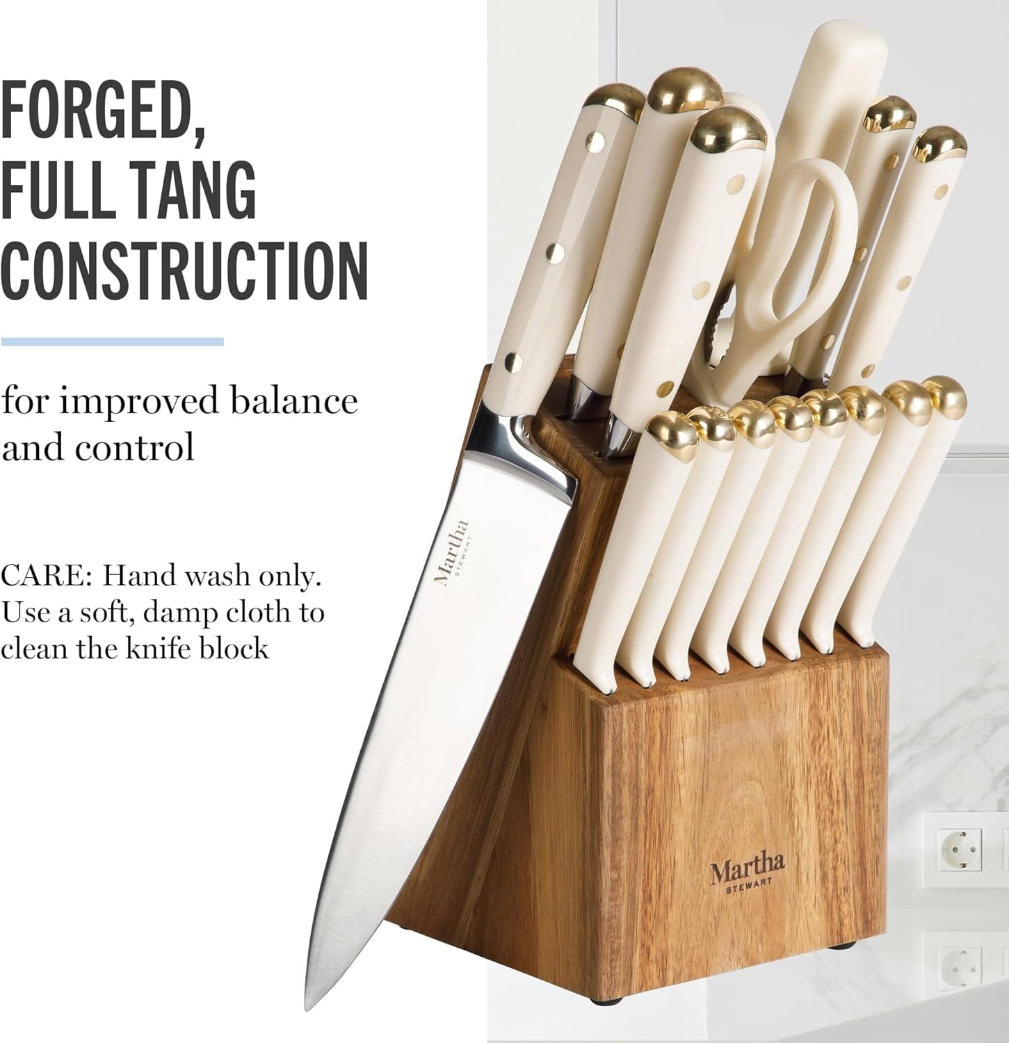 knife block set 16 piece