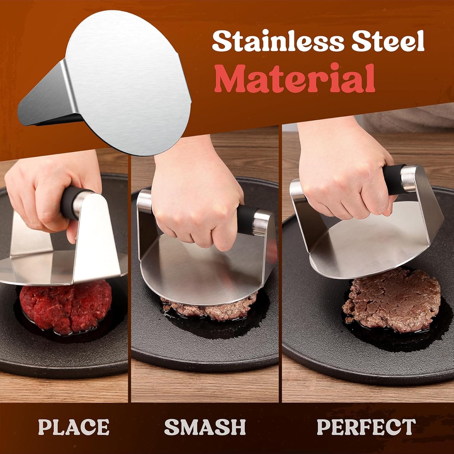 pisol smash burger press