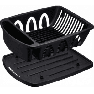 sterilite 2 piece ultra sink tabletop dish rack drainer set