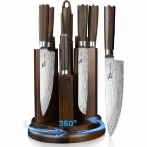 1 14-Piece Kitchen Knife Set with Magnetic Block Free Shipping
