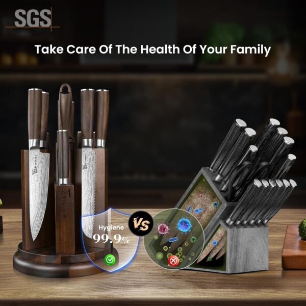 71Upj1OMdCL._AC_SL1500_ 14-Piece Kitchen Knife Set with Magnetic Block Free Shipping