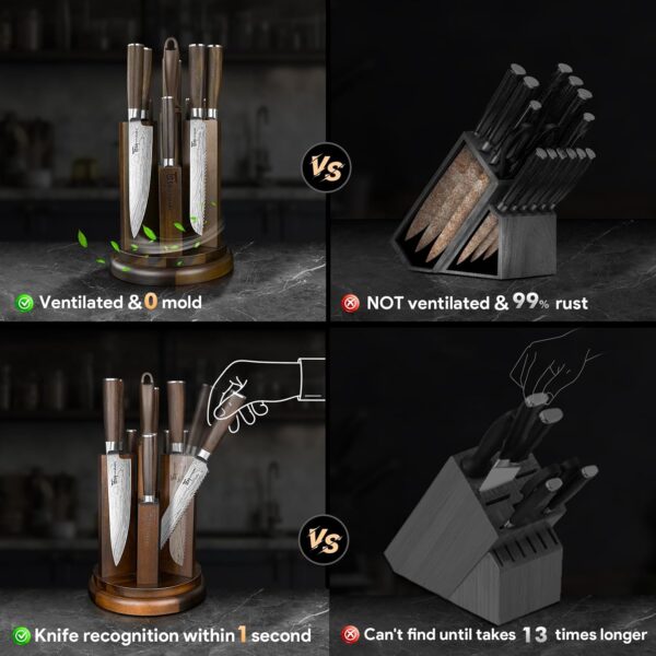 71sgabldiUL._AC_SL1500_ 14-Piece Kitchen Knife Set with Magnetic Block Free Shipping